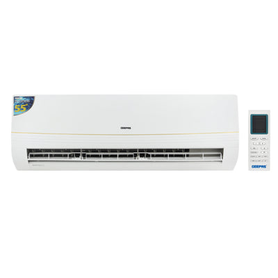 Geepas GACS24035SU  Split Type Air Conditioner | 24000 BTU Powerful Cooling Capacity | Turbo Cooling Function | LED Display | Quiet Air Supply System | 1-Year Warranty
