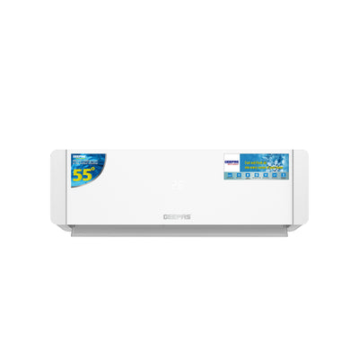 Geepas GACS3025CUE 2.5 Ton Split Air Conditioner | 30000 BTU AC with LED Display & 4D Air Flow | 4D Air Flow Technology | Self-Cleaning Function |Golden Fin Condenser
