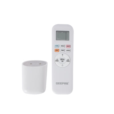 Geepas 3.0 TON Split Air Conditioner- GACSP368CA/ 33000 BTU, with LED Display, 4D Airflow, with Auto Restart Function and Golden Fin Technology, White