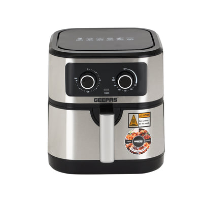 Geepas 7L Digital Air Fryer GAF37506 | 1800W Powerful Performance | Oil-Free Cooking with VORTEX Fast Technology | 30-Minute Timer | Large Capacity for Families