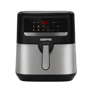 Geepas GAF37509 Digital Air Fryer 9.2L | 10 Preset Cooking Functions | Vortex Rapid Air Technology| LED Touchscreen Display| 60-Min Timer & Oil-Free Healthy Cooking