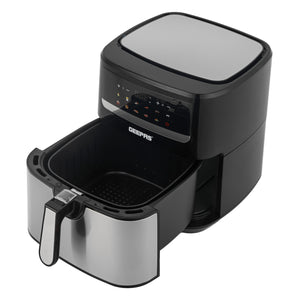 Geepas GAF37509 Digital Air Fryer 9.2L | 10 Preset Cooking Functions | Vortex Rapid Air Technology| LED Touchscreen Display| 60-Min Timer & Oil-Free Healthy Cooking