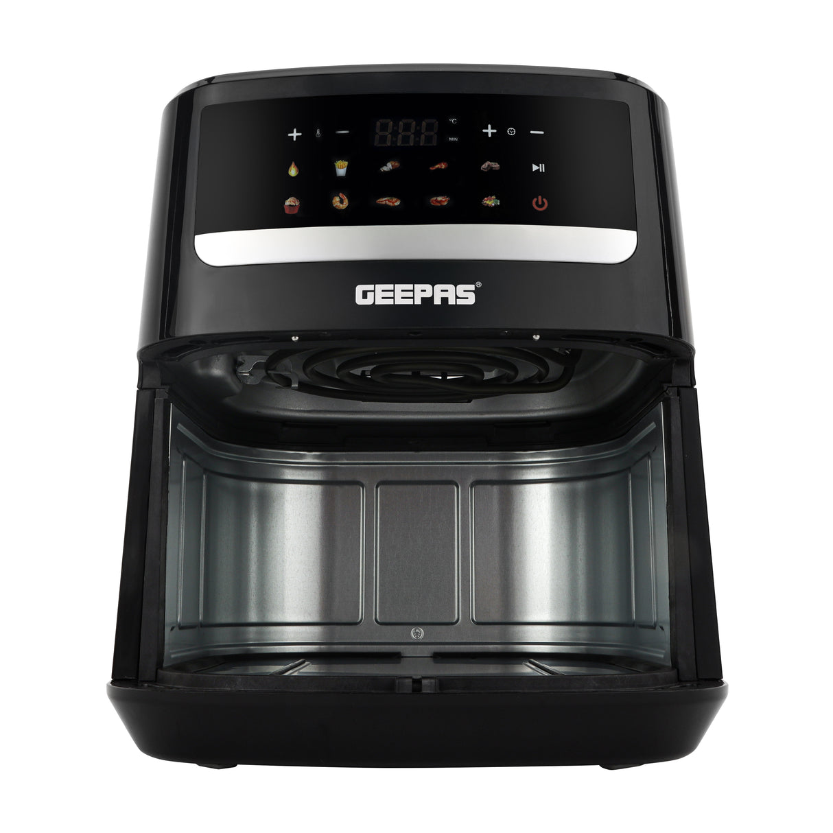 Geepas GAF37509 Digital Air Fryer 9.2L | 10 Preset Cooking Functions | Vortex Rapid Air Technology| LED Touchscreen Display| 60-Min Timer & Oil-Free Healthy Cooking