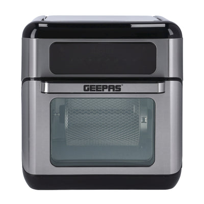 Geepas 1500W Air Fryer Oven Digital 9-in-1 Convection Air Fryer -Toaster Oven Combo Rotisserie & Dehydrator |  Oil-Free Countertop Oven | 90 min Timer |2 Years Warranty