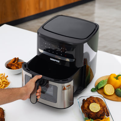 Geepas Air Fryer GAF37544 | 9.2L | Double Heating | 9 Presets