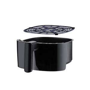 Geepas GAF37550 4 Litre Air Fryer | 1500W Vortex Rapid Air Technology for Faster Cooking| Less Oil Frying | Adjustable Temperature Control |  Family Size Air Fryer