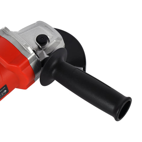 Geepas 115 MM Angle Grinder- GAG4510-240/ 1100 W and 11000 RPM No Load Speed/ Perfect for Home and Business Use/ Long Handle for Comfortable Grip, Ergonomic Design/ Ideal for Metal, Concrete Cutting and Finishing/ Black and Red