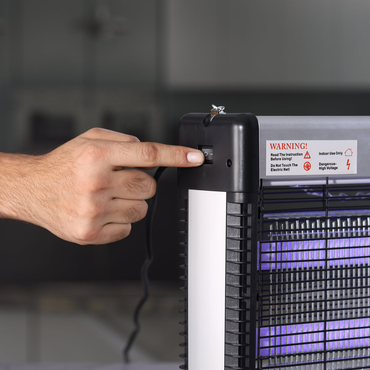 Geepas GBK1133N Electric Insect Killer | 20W UV Bug Zapper with 2x10W Tubes | Pollution-Free, Low Power Consumption| Automatic Pest Control Device | 2 Years Warranty