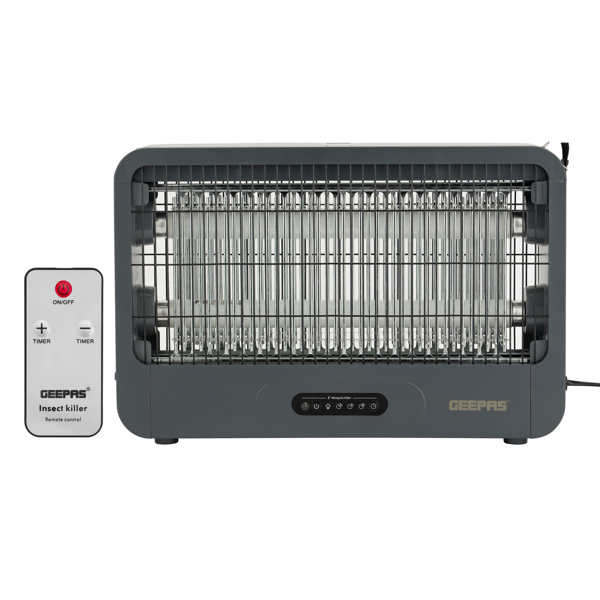 Geepas Mosquito Killer GBK25605 – Remote Control, Double Grid, Protective Net, Low Power, Perfect for Home, Office, Restaurants & Hospitals, 2-Year Warranty