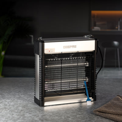 Geepas GBK25609 Electric Insect Killer | 12W UV Tube Mosquito & Fly Killer | Pollution-Free Pest Control | Low Power| No Toxic Fumes| Easy to Clean |2 Years Warranty