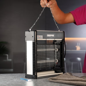 Geepas GBK25609 Electric Insect Killer | 12W UV Tube Mosquito & Fly Killer | Pollution-Free Pest Control | Low Power| No Toxic Fumes| Easy to Clean |2 Years Warranty