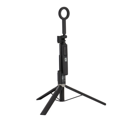 Geepas GBL63119UK  Magnetic Bluetooth Selfie Stick 1.67m | Double-Sided Magnetic Mounting |2-in-1 Handheld and Floor Stand  |360° Pan Rotation | Bluetooth Remote Control