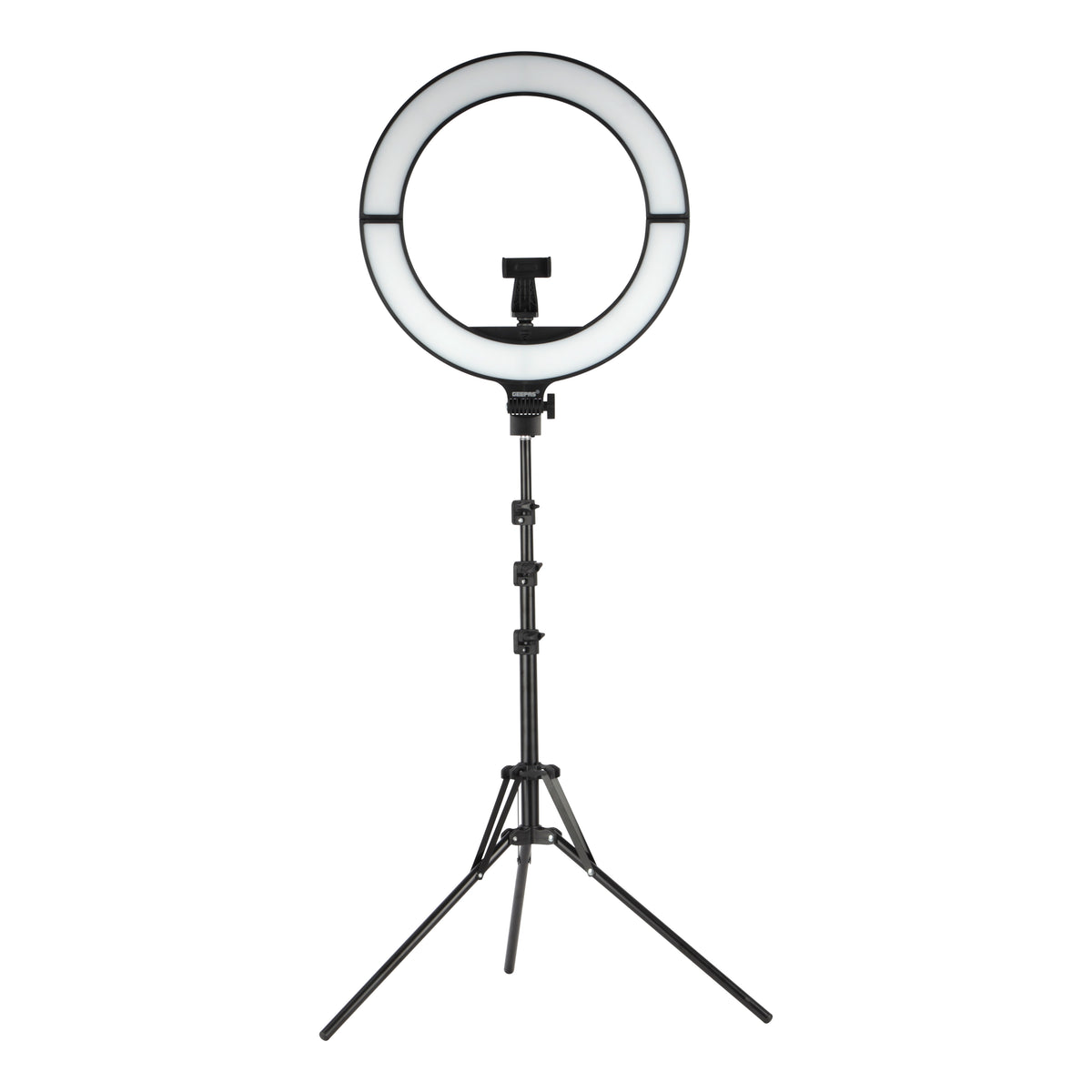 Geepas GBL63121UK 18-Inch Foldable LED Ring Light 50W | 12 Lighting Colours | 7 Special Lighting Modes | 9 Brightness Levels | Soft LED Illumination | Ultra-Thin Design