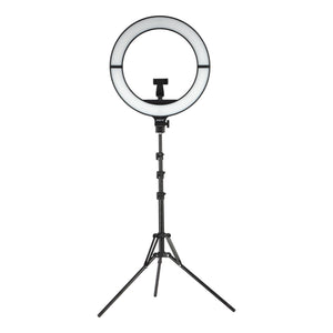 Geepas GBL63121UK 18-Inch Foldable LED Ring Light 50W | 12 Lighting Colours | 7 Special Lighting Modes | 9 Brightness Levels | Soft LED Illumination | Ultra-Thin Design