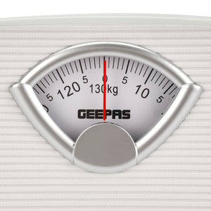 Mechanical Health Scale, 125Kg Capacity, GBS4162 | Analogue Manual Mechanical Weighting Machine for Body Weight Machine | Bathroom Scale, Large Rotating dial for Accuracy