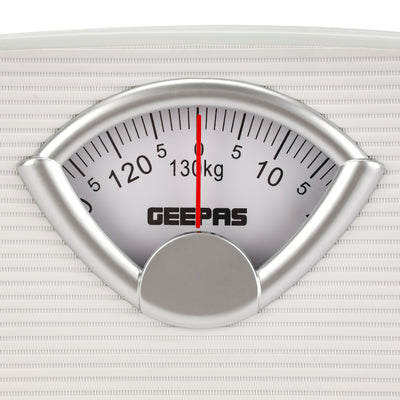 Mechanical Health Scale, 125Kg Capacity, GBS4162 | Analogue Manual Mechanical Weighting Machine for Body Weight Machine | Bathroom Scale, Large Rotating dial for Accuracy