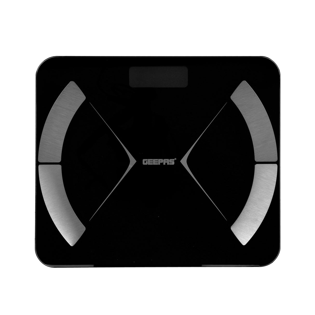 Geepas GBS46522 Smart Body Fat Scale | Bluetooth 5.0 | 6mm Tempered Glass Platform | 15 Body Metrics | Fitdays App| Baby Scale Mode| 180kg Capacity | Auto On/Off|