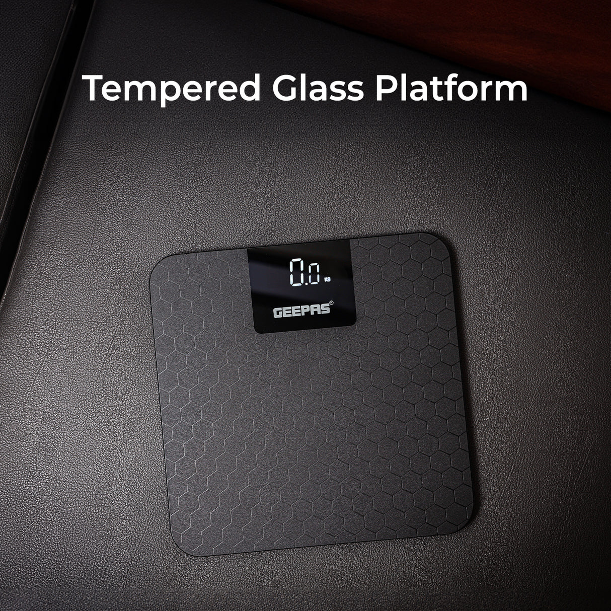 Geepas GBS46524UK Digital Body Scale | High Precision Sensor System | 180kg Capacity, Tempered Glass Top, ABS Base | Multi-Purpose Body Weighing Machine | 2 Year Warranty