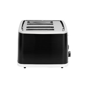 Geepas 4 Slice Bread Toaster- GBT36537N/ Adjustable Browning Control and Removable Crumb Tray, Defrost, Reheat and Cancel Functions/ Perfect for Toasting Different Types Breads