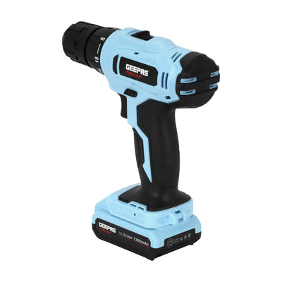Geepas GCD7628 12V Cordless Drill | 25Nm Torque, 1.3Ah