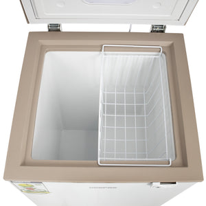 Geepas GCF1206WAH Chest Freezer |120L Compact Deep Freezer | Energy-Efficient Cooling System | Adjustable Thermostat| Low Noise Operation| Durable Build | 1-Year Warranty