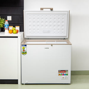 Geepas GCF3006WAH Chest Freezer |300L Large Capacity| Energy-Efficient Deep Freezer|  Adjustable Thermostat| Fast Freezing Function| Low Noise Operation| 1-Year Warranty