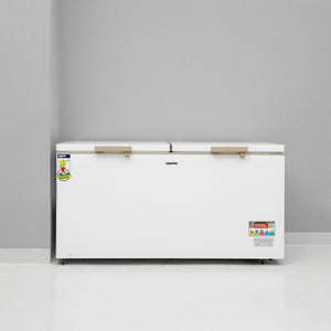 Geepas Chest Freezer- GCF55019WAH| Storage Capacity: 550 L, Frozen Temperature: -18 Degrees Celsius, Highly Efficient Monolithic Foaming and Compressor Switch Off Function