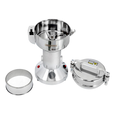 Geepas GCG41014 Food Processor | 1400W High-Speed Grinder with 300g Capacity | Durable Stainless Steel Bowl & Blade |  Safety Micro Switch |  Open Lid Protection