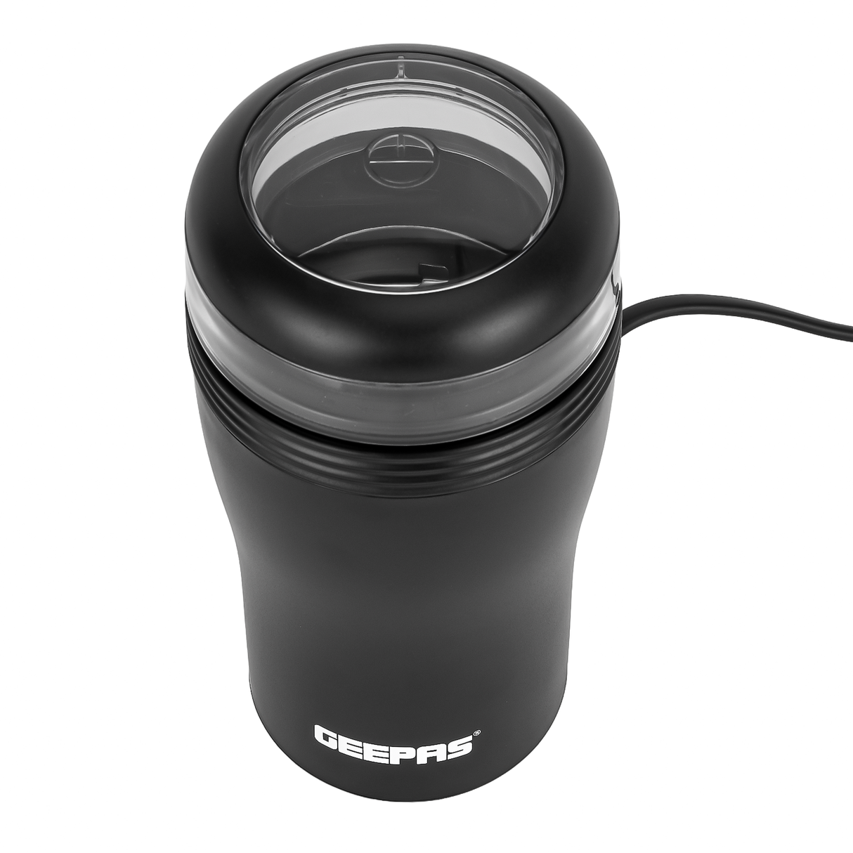 Geepas Coffee Grinder- GCG41022/150W Powerful Motor, Durable Jar, Plastic Housing and Stainless Steel Blade/Ergonomic Grip, Press Down Operation, Black, 2 Years Warranty
