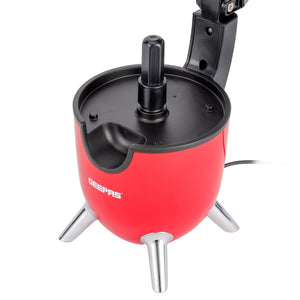 Geepas GCJ46021 Stainless Steel Citrus Juicer | For Oranges, Lemons & More | 2 Cones | Filter Basket | Transparent Collector | Easy Clean |  2Year Warranty