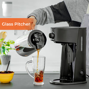 Geepas GCM41516 Ice Tea & Coffee Maker | 2.5L Jar Capacity & 875ml Water Tank | 700W Power | Auto Power-Off, Brew Strength Control, Nylon Filter | Easy to Use & Clean