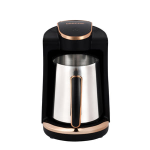Geepas GCM41517 Turkish Coffee Maker 250ml | 600W | Touch Control Coffee Machine | Sound and light alarm | Boil-dry and overheat protection  | Heat-resistant plastic