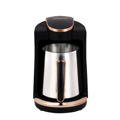 Geepas GCM41517 Turkish Coffee Maker 250ml | 600W | Touch Control Coffee Machine | Sound and light alarm | Boil-dry and overheat protection  | Heat-resistant plastic