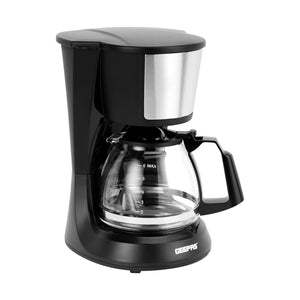 Geepas GCM41527 Coffee Maker | Glass Jar | Anti-Drip Function| Fast Brew Technology| Water Level Window | Reusable Nylon Filter | Durable Design for Home and Office