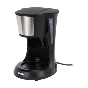 Geepas GCM41527 Coffee Maker | Glass Jar | Anti-Drip Function| Fast Brew Technology| Water Level Window | Reusable Nylon Filter | Durable Design for Home and Office