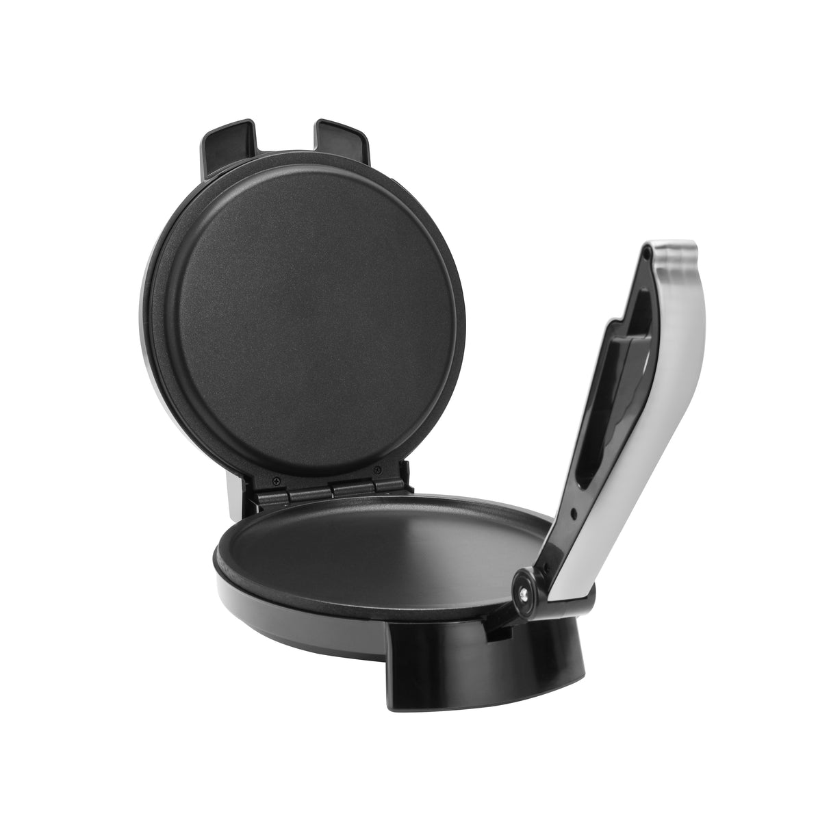 Geepas 10" Chapathi Maker- GCM6125| Non-Stick Plates For Easy Food Release Mechanism And Easy Cleaning, Adjustable Temperature| Strong And Sturdy Construction With An Anti-Skid Base| Easy Round Chapathi, Papad, Roti And Puri Maker With Handle