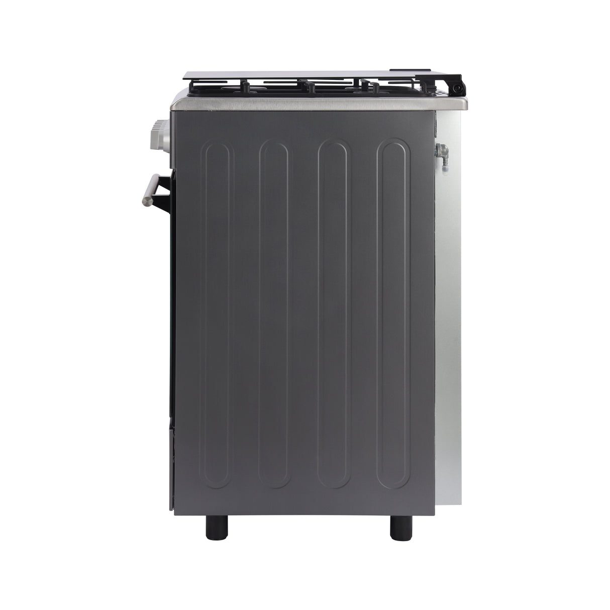 Geepas GCR5555 Cooking Range with Electric Ignition | 4 Burner Gas Oven | Rotisserie| Double Glass Door | Tempered Glass Cover & Mechanical Timer for Home Kitchen Use