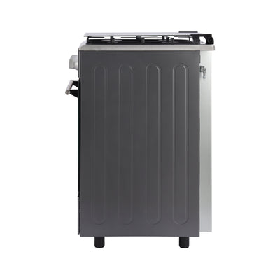 Geepas GCR5555 Cooking Range with Electric Ignition | 4 Burner Gas Oven | Rotisserie| Double Glass Door | Tempered Glass Cover & Mechanical Timer for Home Kitchen Use