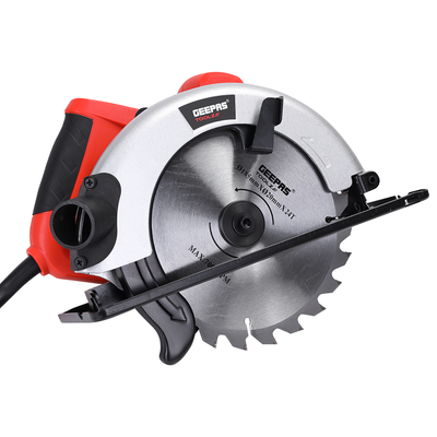 Geepas GCS1200 1200W Circular Saw | 185mm Wood Cutting Saw with 65mm Cutting Capacity | High-Speed Precision Blade | Adjustable Depth & Bevel Cuts | Ergonomic Grip
