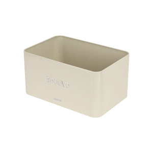 Geepas GCS63081UK-CR 13L Bread Bin | Carbon Steel Kitchen Bread Box with Secure Lid | Cream Retro Storage Container | Durable Rust-Resistant Body | Easy to Clean Design