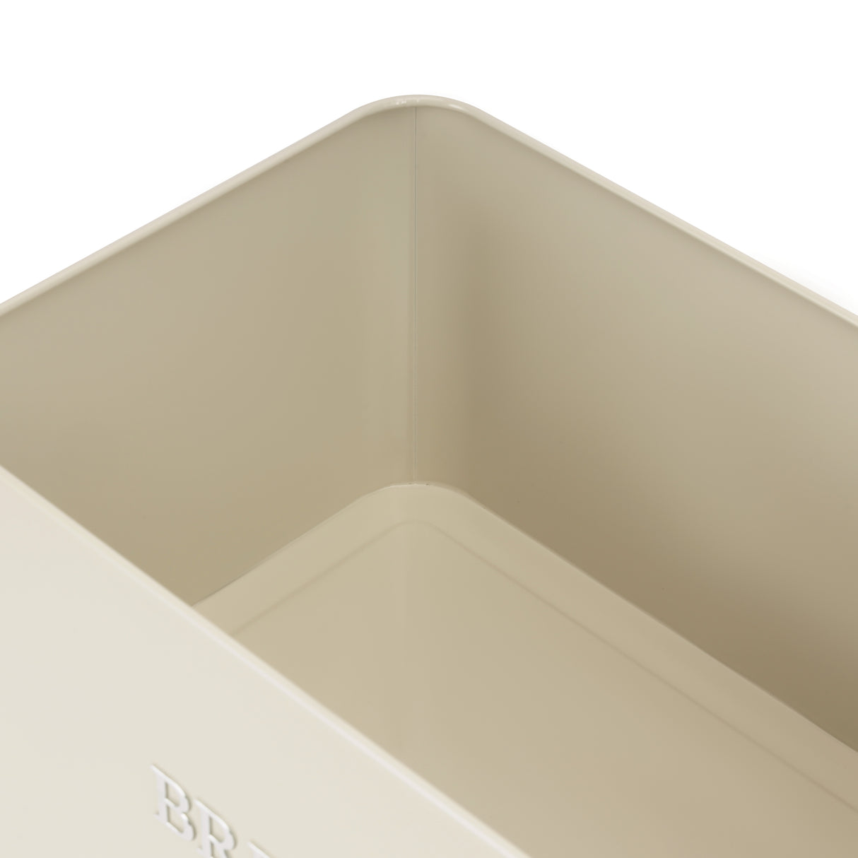 Geepas GCS63081UK-CR 13L Bread Bin | Carbon Steel Kitchen Bread Box with Secure Lid | Cream Retro Storage Container | Durable Rust-Resistant Body | Easy to Clean Design