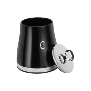 Geepas GCS63082UK-BK 3PCS Kitchen Canisters Set | Airtight Carbon Steel Storage Jars | Silicone Seal | Stainless Steel Lid | Perfect for Tea, Sugar & Coffee Storage