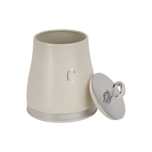Geepas GCS63082UK-CR 3PCS Kitchen Canisters Set | Airtight Carbon Steel Storage Jars | Silicone Seal | Stainless Steel Lid | Perfect  for Tea, Sugar & Coffee Storage