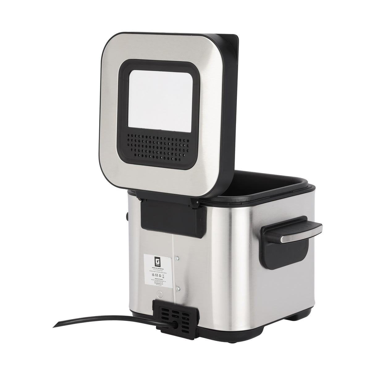 Geepas GDF36012UK 1.5L Deep Fryer with Adjustable Temperature Control | Heating Indicator Light | Cool Touch Handles | Stainless Steel Body for Crispy Fried Foods