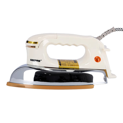 Geepas GDI23012 Automatic Dry Iron | 1200W Powerful Performance | Non-Stick Teflon Coated Soleplate for Smooth Glide| Adjustable Temperature Control| 7 Years Warranty