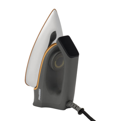 Geepas GDI23016 Ceramic Dry Iron | Adjustable Temperature Control | Non-Stick Ceramic Soleplate | Overheat Protection | Stable Heel Rest |1200W Power for Easy Ironing