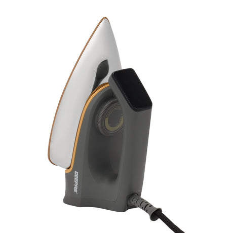 Geepas GDI23016 Ceramic Dry Iron | Adjustable Temperature Control | Non-Stick Ceramic Soleplate | Overheat Protection | Stable Heel Rest |1200W Power for Easy Ironing