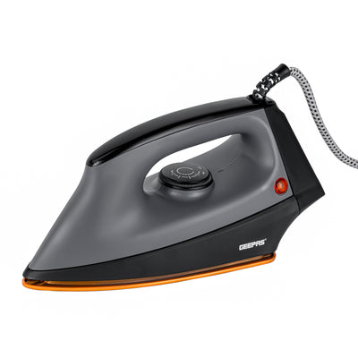Geepas GDI2748 Heavy Duty Dry Iron | 1200W with Ceramic Coated Soleplate | Auto Cut-Off Thermostat| Adjustable Temperature Control for Safe & Smooth Ironing at Home