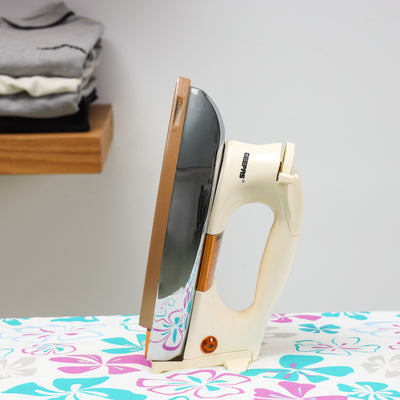 Electric Dry Iron, Golden Ceramic Soleplate Iron, GDI2752N | 1000W Heavy Weight Iron with Adjustable Temperature | Pilot Indicator Lamp | Overheat Protection | Swivel Cord