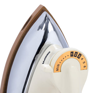 Electric Dry Iron, Golden Ceramic Soleplate Iron, GDI2752N | 1000W Heavy Weight Iron with Adjustable Temperature | Pilot Indicator Lamp | Overheat Protection | Swivel Cord